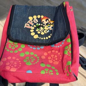 Pink and Blue Cartoon Backpack